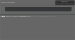 Desktop Screenshot of formularkonverter.de