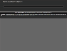 Tablet Screenshot of formularkonverter.de